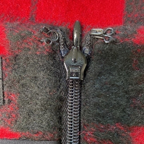 Talbots Wool Blend Buffalo Plaid Window Pane Pencil Skirt Lined Back Slit Warm - Picture 7 of 15